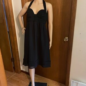 French Connection Black Halter Dress, Size 8